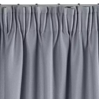 Zasłona gotowa na taśmie AGGIE 140x270 Eurofirany srebrna