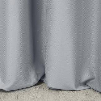 Zasłona gotowa na taśmie AGGIE 140x270 Eurofirany srebrna