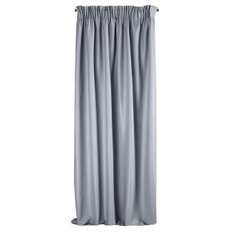 Zasłona gotowa na taśmie AGGIE 140x270 Eurofirany srebrna