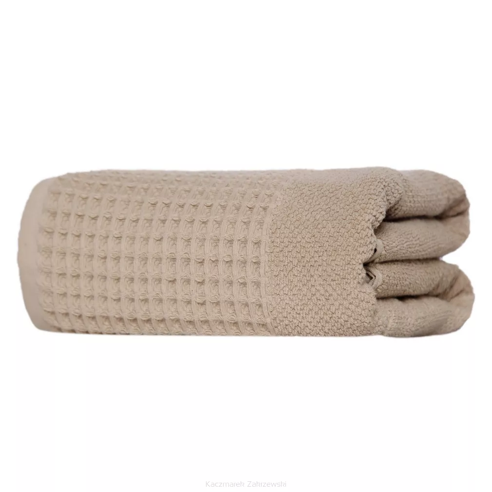 Ręcznik bawełniany WAFFLE 70x140 beżowy