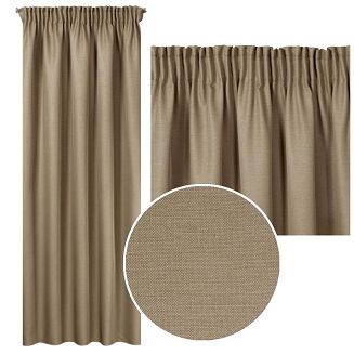 Zasłona gotowa na taśmie STYLE 140x270 Eurofirany cappuccino