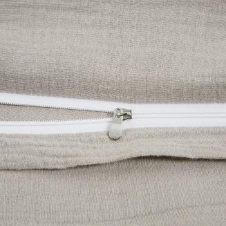 Jasny Beż Bawełniana Poszewka Muślinowa 70x80 Do Pościeli