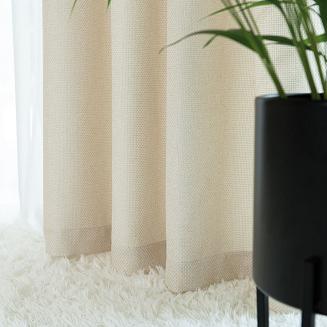Zasłona gotowa na przelotkach MOLLY 140x250 strukturalna kremowa
