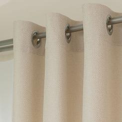 Zasłona gotowa na przelotkach MOLLY 140x250 strukturalna kremowa