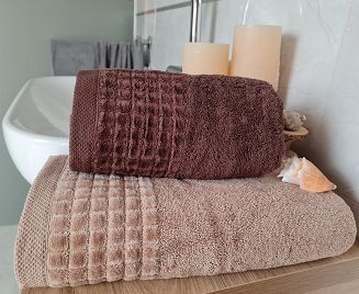 Ręcznik kąpielowy Larisa 50x100 brązowy