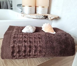 Ręcznik kąpielowy Larisa 50x100 brązowy