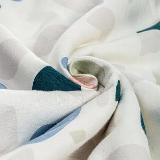 Pościel flanelowa LASTRYKO 200x220 biała wielokolorowa płytki lastrykowe