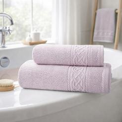 Ręcznik bawełniany SYDNEY 50x90 pastelowy róż