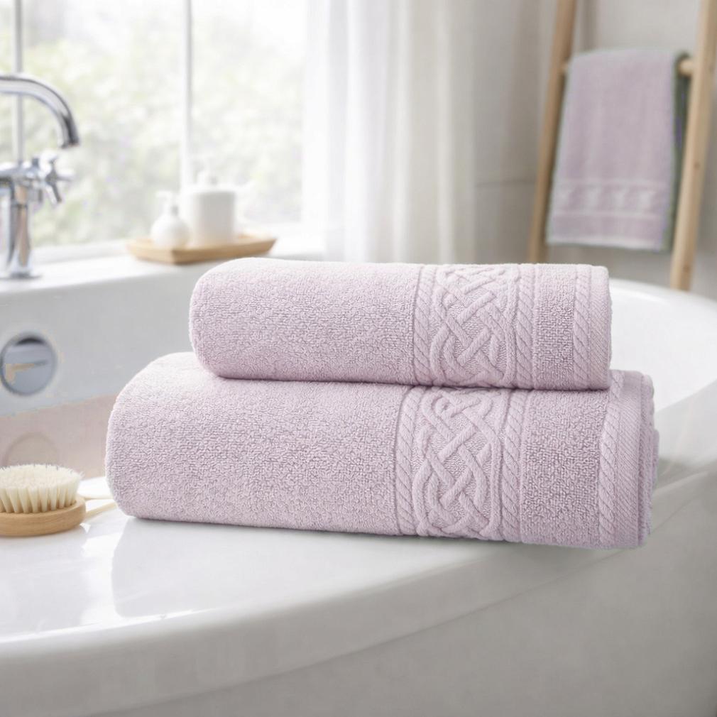 Ręcznik bawełniany SYDNEY 50x90 pastelowy róż