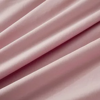 Pościel satyna bawełniana Queen Premium 140x200 pudrowa ze złotą lamówką