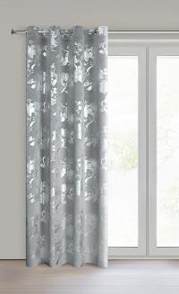 Zasłona gotowa na przelotkach CELIA 140x250 Eurofirany stalowy