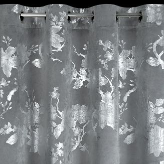 Zasłona gotowa na przelotkach CELIA 140x250 Eurofirany stalowy