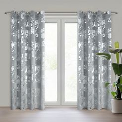 Zasłona gotowa na przelotkach CELIA 140x250 Eurofirany stalowy