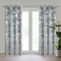 Zasłona gotowa na przelotkach CELIA 140x250 Eurofirany stalowy