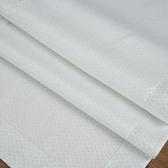 Obrus dekoracyjny JULIA 140x180 Eurofirany biały/srebrny