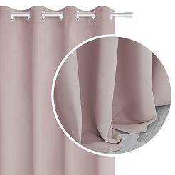 pudrowa zasłona zaciemniająca blackout 140x250 hold