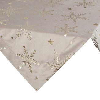 Obrus świąteczny 85x85 Eurofirany beżowy