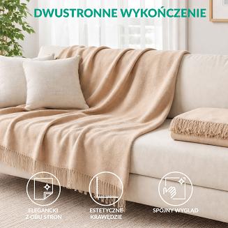 Koc T Bawełniany/BA861/150x200 j.beż