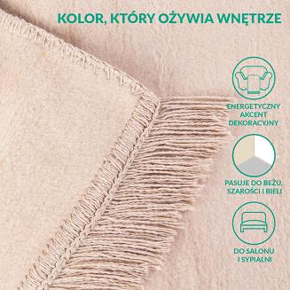 Koc T Bawełniany/BA861/150x200 j.beż