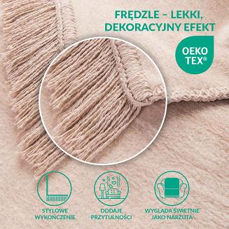 Koc T Bawełniany/BA861/150x200 j.beż