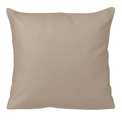 Poszewka satyna bawełniana 40x40 jednobarwna ciemnobeżowa