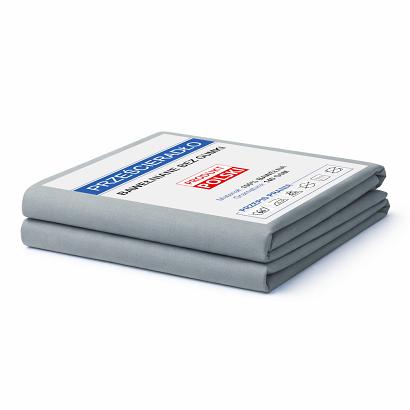 Prześcieradło bawełniane bez gumki 220x240 noris popielate