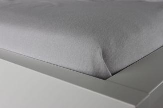 Prześcieradło flanelowe bez gumki 200x220 szare