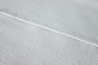 Prześcieradło flanelowe bez gumki 200x220 szare