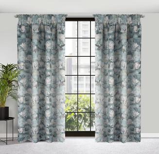 Zasłona gotowa na taśmie GRACJA 140x270 Eurofirany stalowy