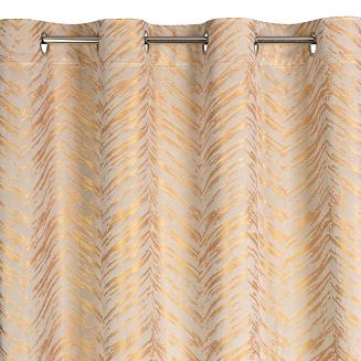 Zasłona gotowa na przelotkach SARA 140x250 Eurofirany kremowy/złoty