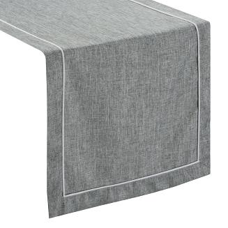 Obrus dekoracyjny MEGI 140x40 Eurofirany popielaty