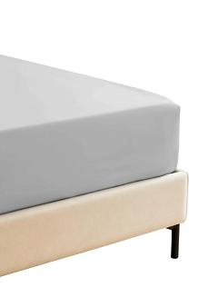 Prześcieradło bambusowe z gumką 200x220 szare