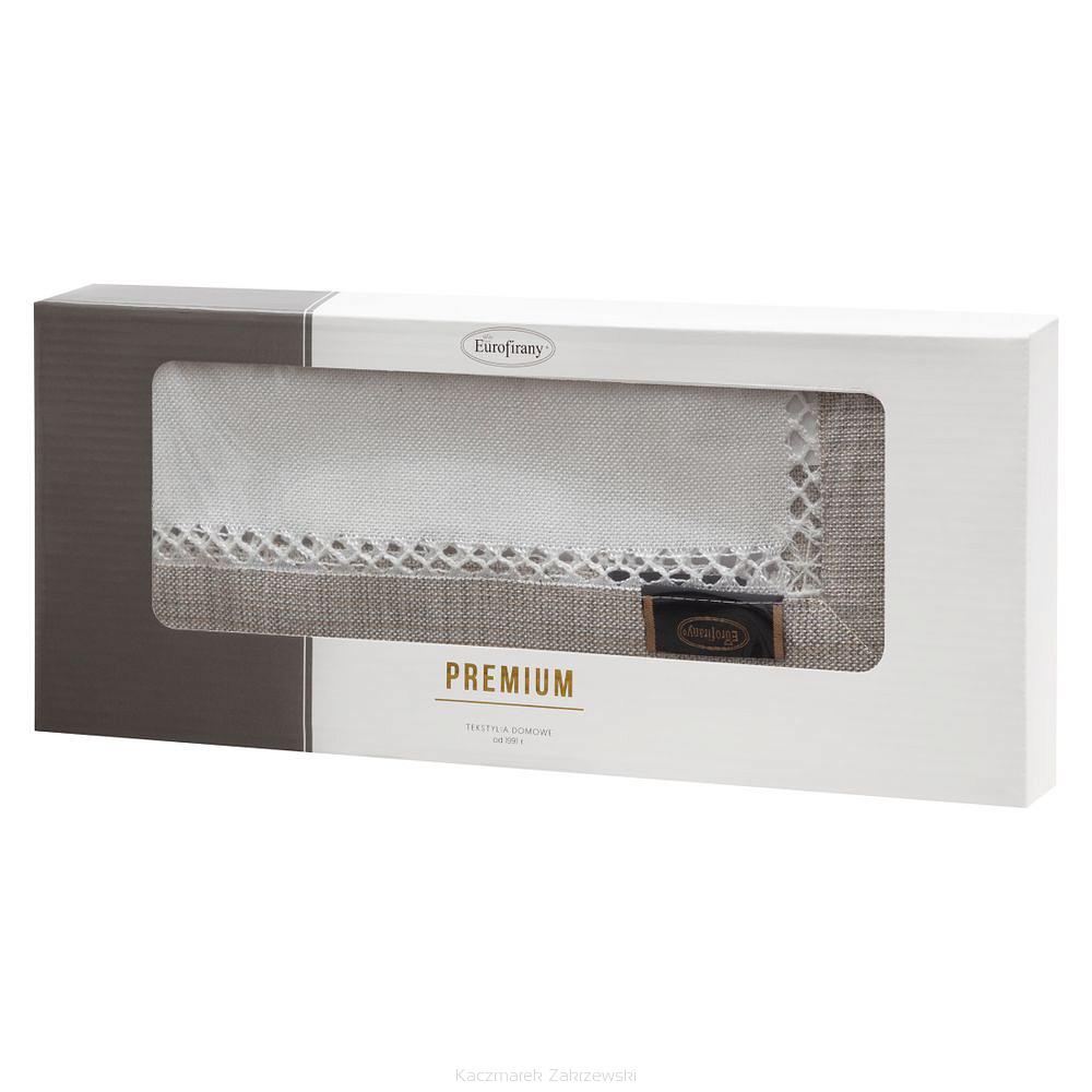 Obrus dekoracyjny EMMA 30x40 Eurofirany biały/srebrny