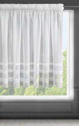 Firana gotowa na taśmie EFIL 295x150 Eurofirany biała