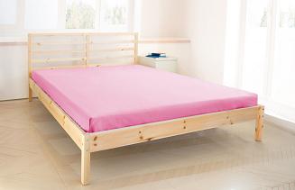 Pościel haftowana z prześcieradłem 200x220 róż