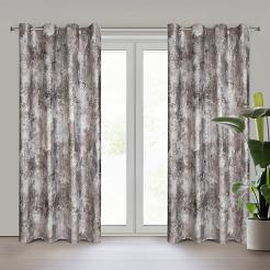 Zasłona gotowa na przelotkach ESTER 140x250 Eurofirany stalowy