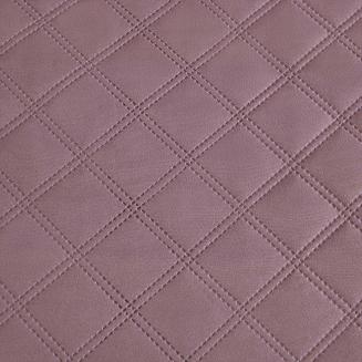 Narzuta dekoracyjna RUFFY 160x220 pikowana z falbanką ciemnopudrowa