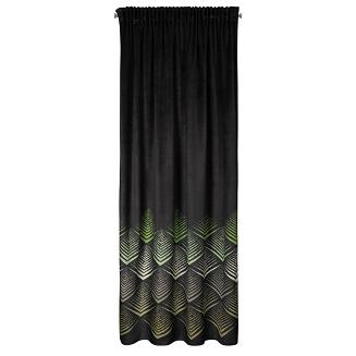 Zasłona gotowa na taśmie ANGELINA 140x270 Eurofirany czarny