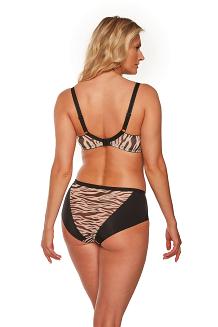 Biustonosz Semi-Soft Alia 1234 półusztywniany beżowy czarny