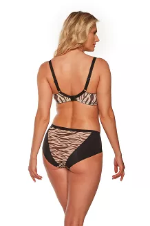 Biustonosz Semi-Soft Alia 1234 półusztywniany beżowy czarny