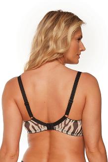 Biustonosz Semi-Soft Alia 1234 półusztywniany beżowy czarny