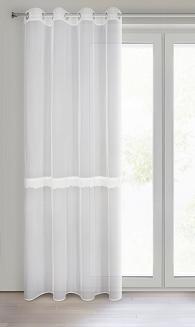 Firana gotowa na przelotkach SOFI 140x260 Eurofirany biały