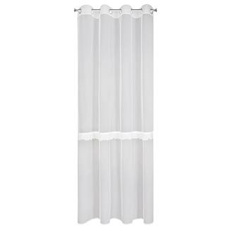 Firana gotowa na przelotkach SOFI 140x260 Eurofirany biały