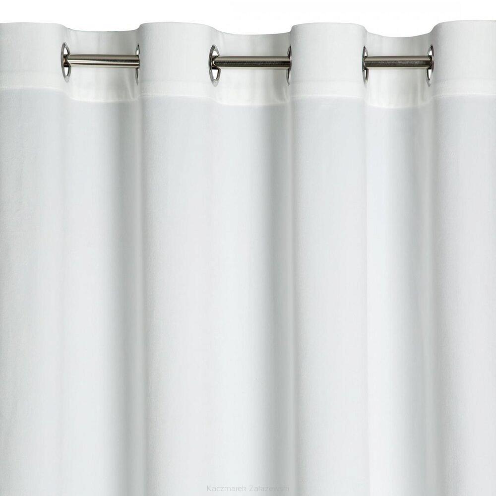 Zasłona gotowa na przelotkach ROSA 140x250 Design91 biały