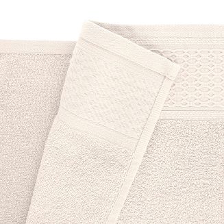 Ręcznik D Bawełna 100% Solano Krem + Cappuccino (P) 2x30x50+2x50x90+2x70x140 kpl.
