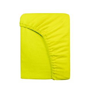Prześcieradło frotte z gumką 160x200 Darymex limonkowy