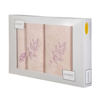 Komplet ręczników 3 cz. KAMIL 30x50 Eurofirany różowy