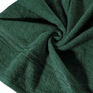 Ręcznik LORI 30x50 Eurofirany ciemny zielony zbliżenie