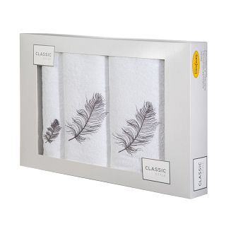 Komplet ręczników 3 cz. NADIA 30x50 Eurofirany biały