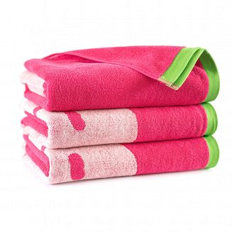 Ręcznik plażowy LEAF 100x160 Zwoltex różowy